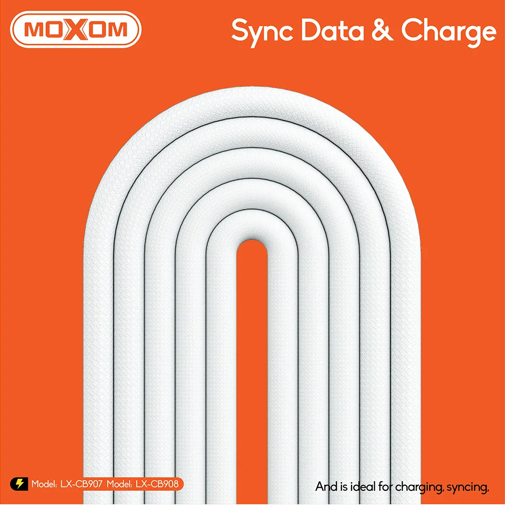 USB data kabal Moxom LX-CB907 Type-C na Type-C crni