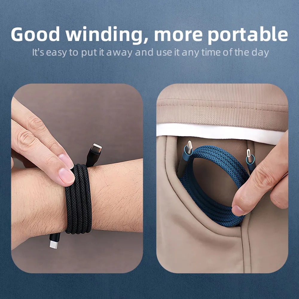 USB data kabal MAGNETIC TD-CA91 Type C na Type C 100W