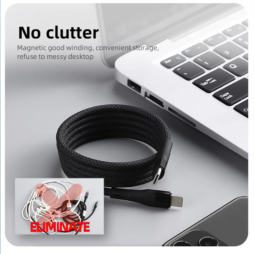 USB data kabal MAGNETIC TD-CA91 Type C na Type C 100W