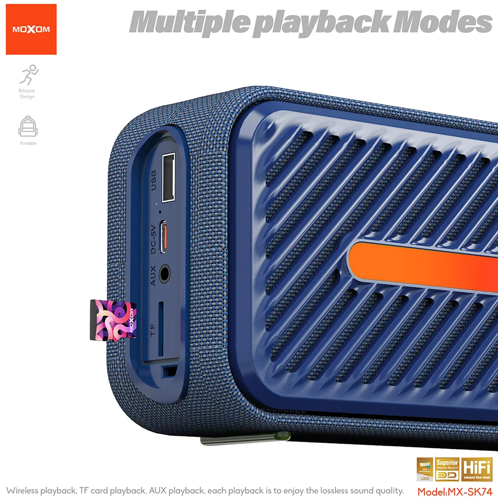 Zvucnik bluetooth Moxom MX-SK74 plavi