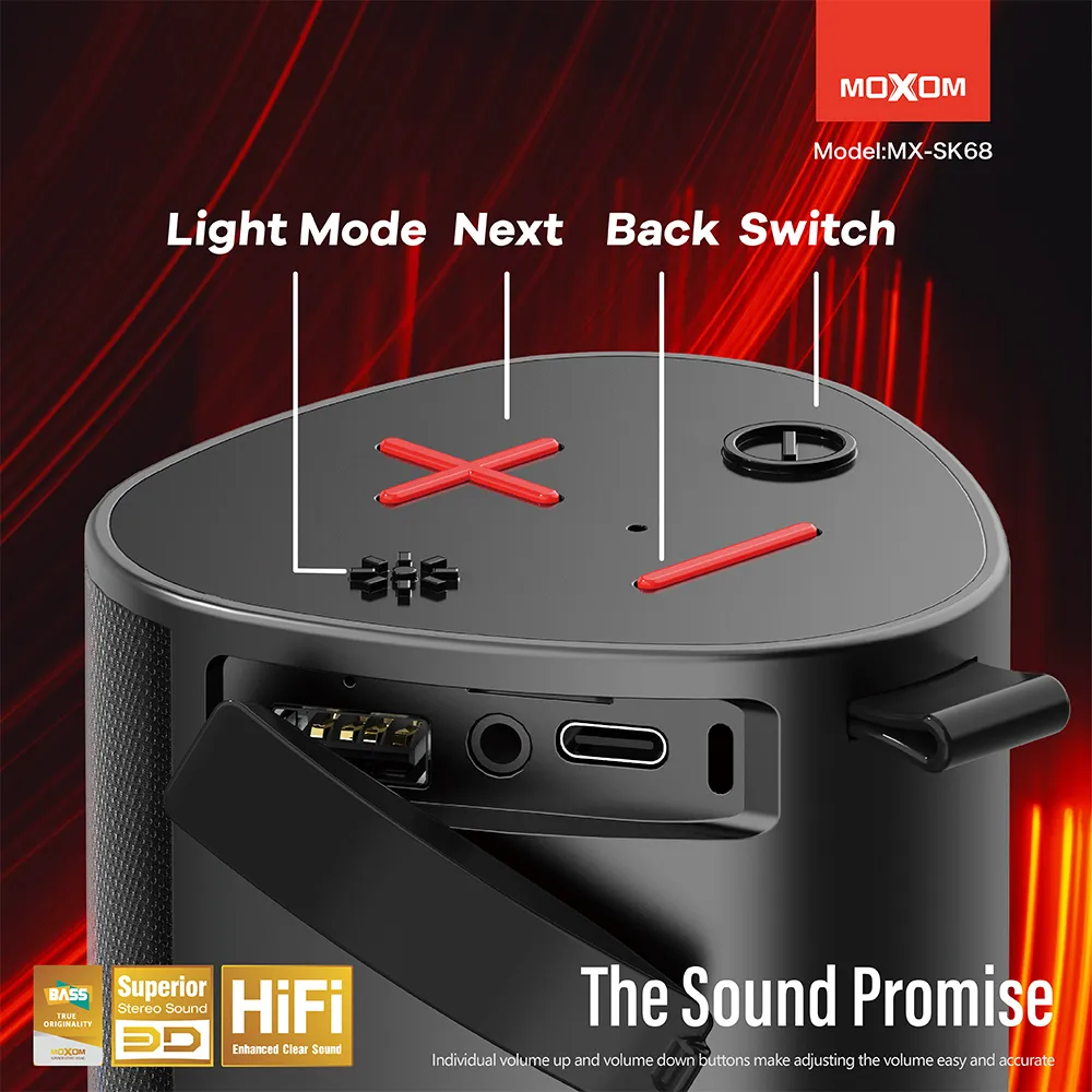 Zvucnik Bluetooth Moxom MX-SK68 crni