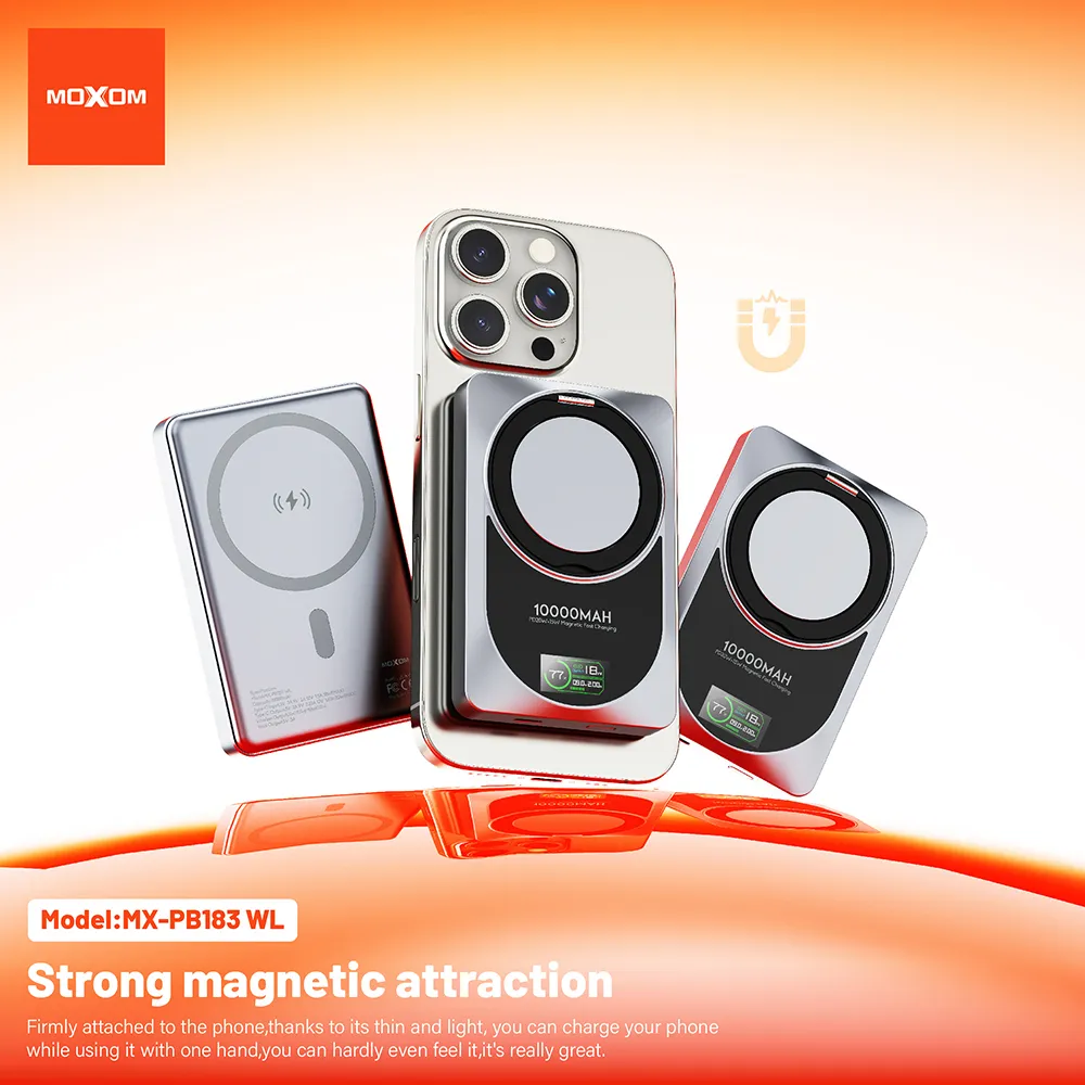 Power Bank Moxom MX-PB183 360 Rotate 10000mAh crni