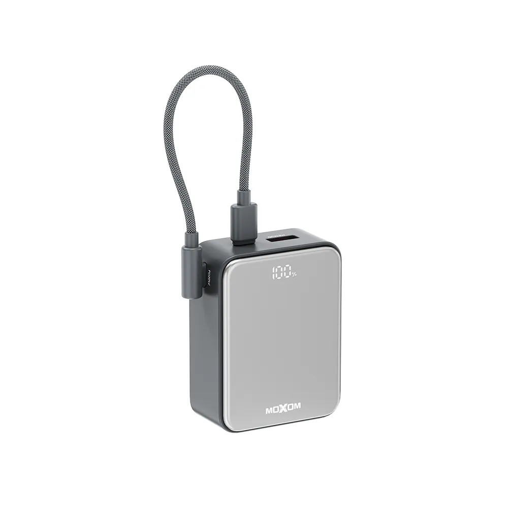 Power Bank Moxom MX-PB195 Mini fast 22.5W Type C - lightning 10000mAh sivi