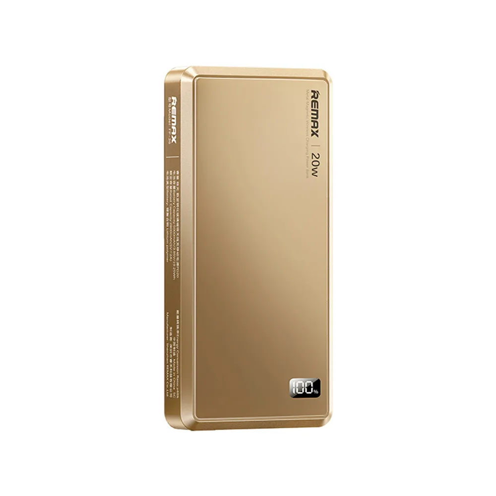 Power Bank MagSafe REMAX Aurora FP-36 PD 20W + wireless 15W 5000mAh zlatni