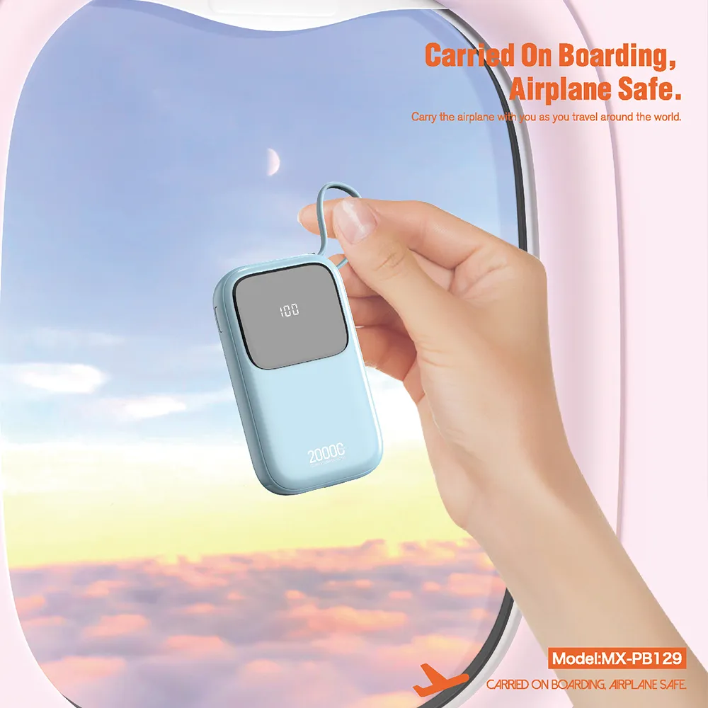 Power Bank Moxom MX-PB129 PD20W + QC18W + SCP22.5W 20000mAh ljubicasti