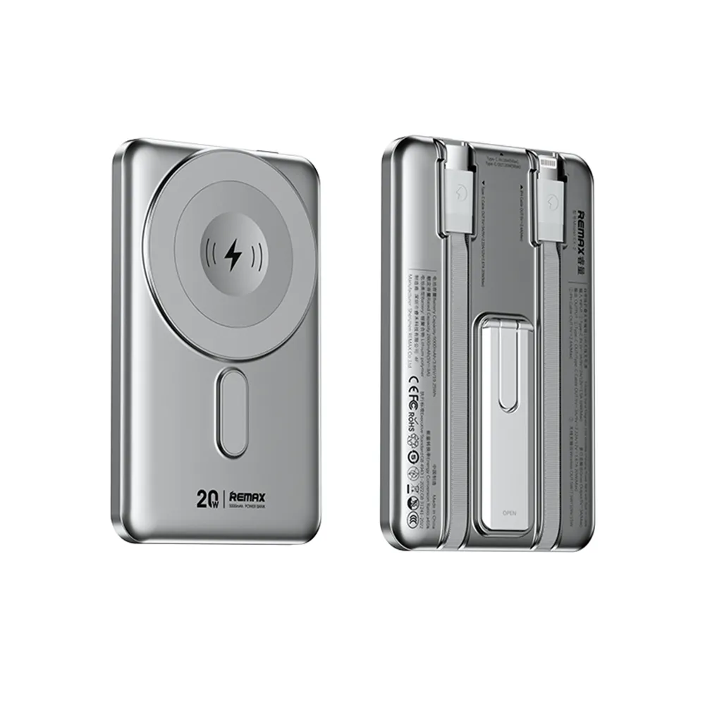 Power Bank Magsafe REMAX CX-1 15W 5000mAh srebrni