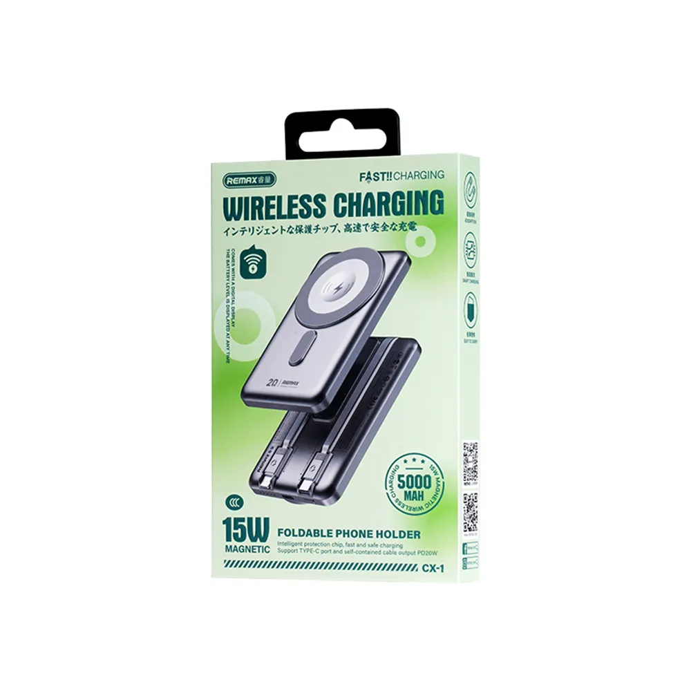 Power Bank Magsafe REMAX CX-1 15W 5000mAh srebrni