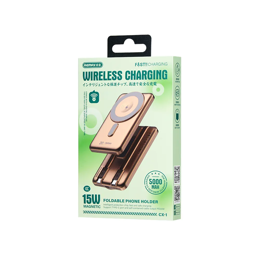 Power Bank Magsafe REMAX CX-1 15W 5000mAh zlatni