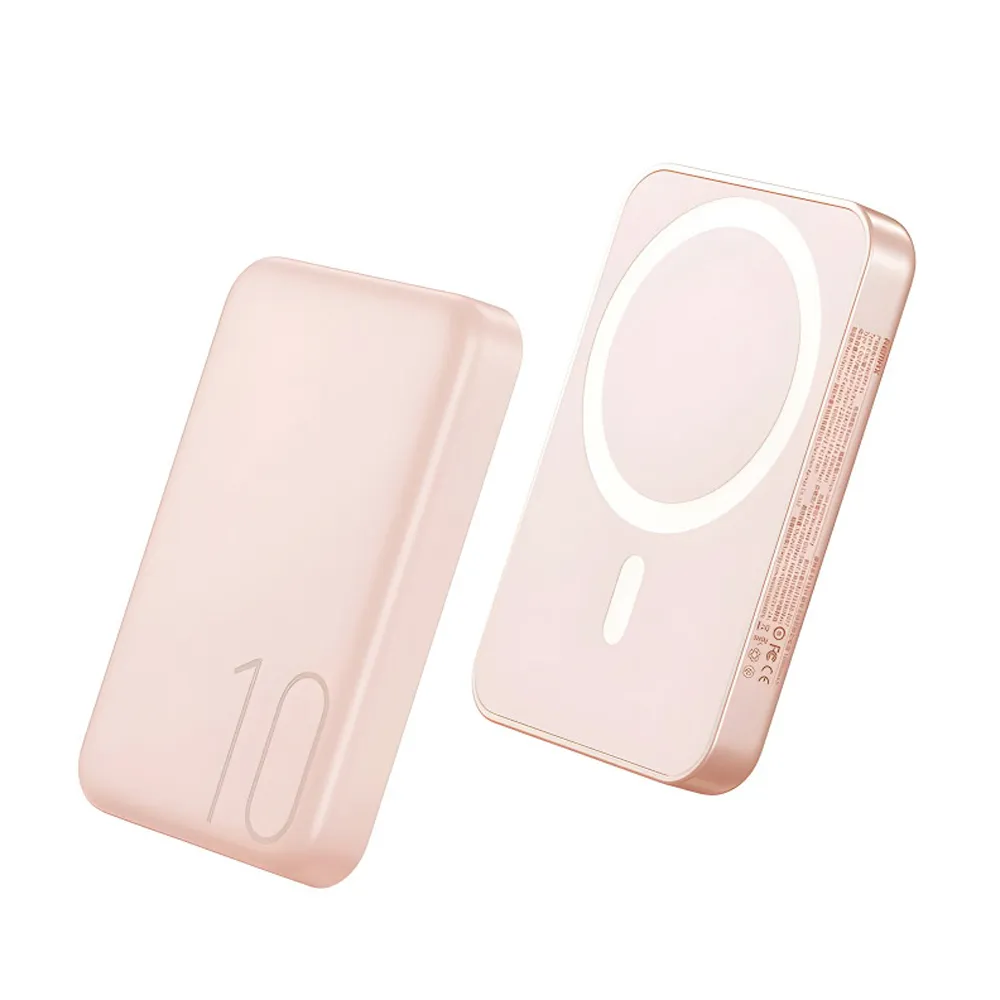 Power Bank MagSafe REMAX Usion RPP-65 PD20W + wireless 15W 10000mAh roze