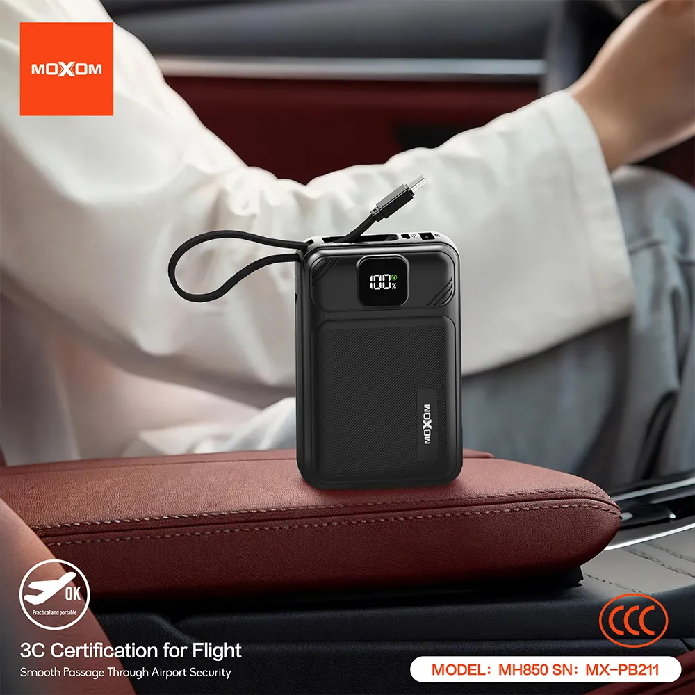 Power Bank Moxom Turbo MX-PB211 35W Fast charging 20000mAh crni
