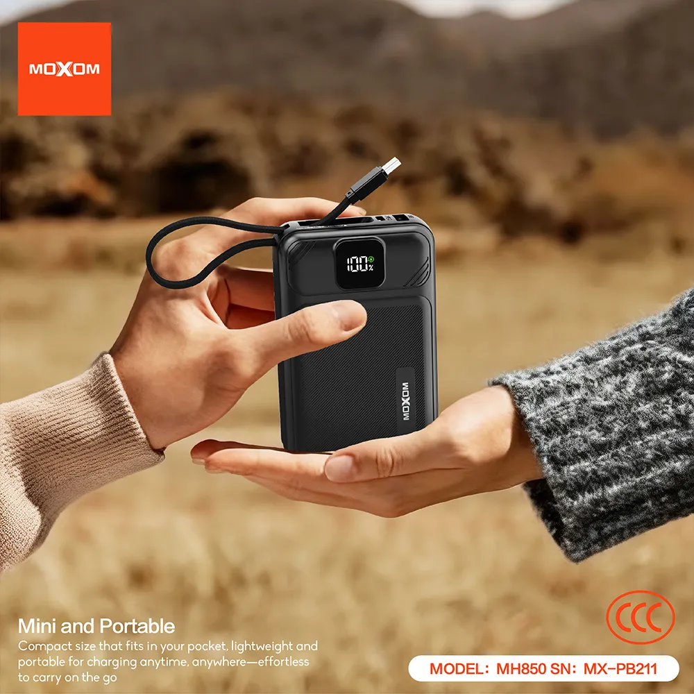 Power Bank Moxom Turbo MX-PB211 35W Fast charging 20000mAh crni