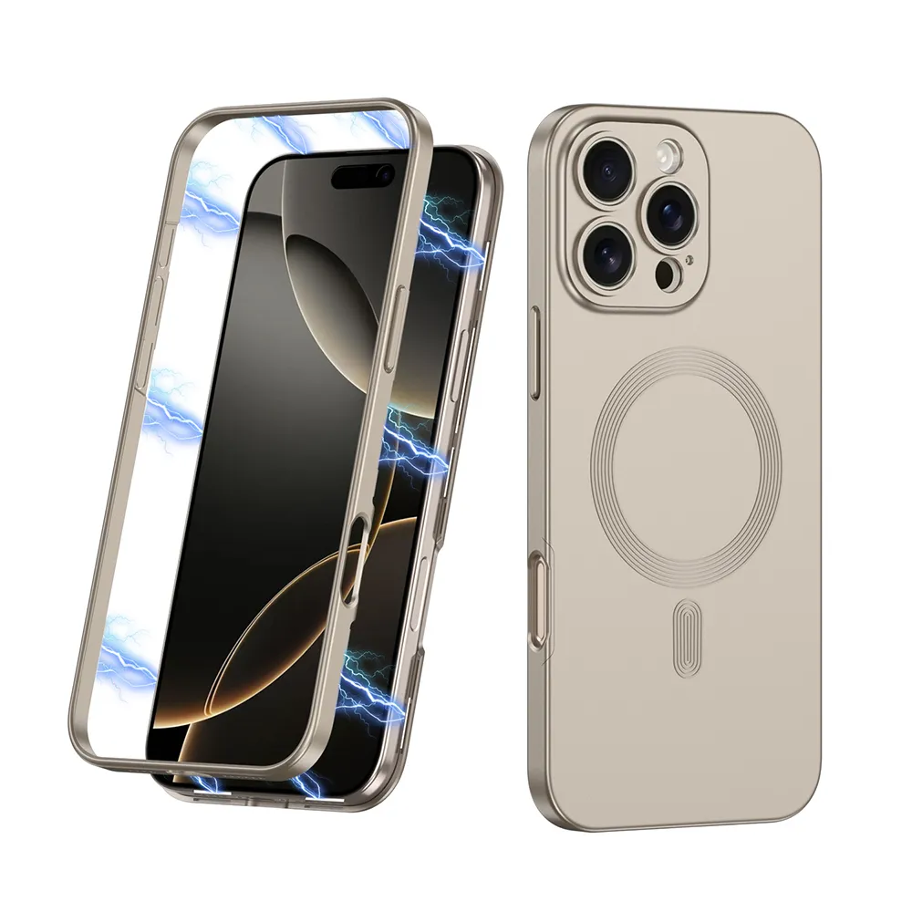 Futrola 360 COLOR MagSafe za iPhone 16 Pro (6.3) titanijum (GKK case)