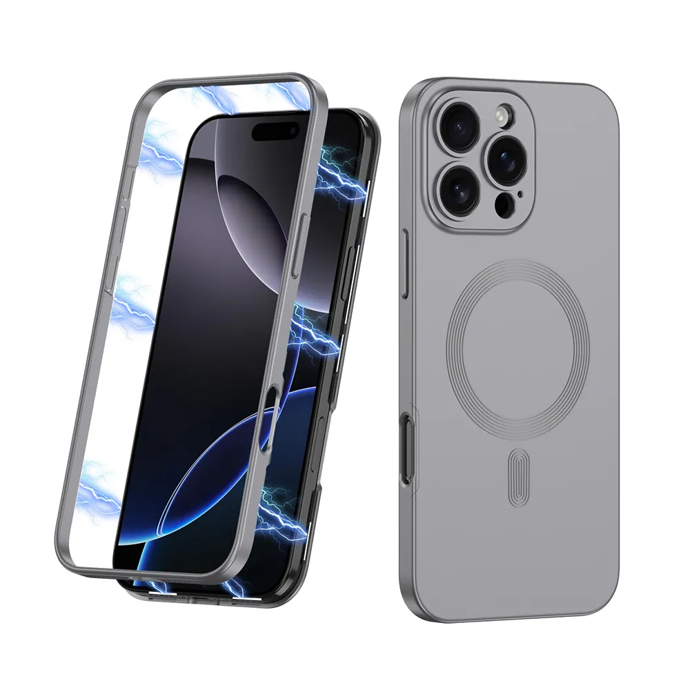 Futrola 360 COLOR MagSafe za iPhone 16 Pro Max (6.9) siva (GKK case)