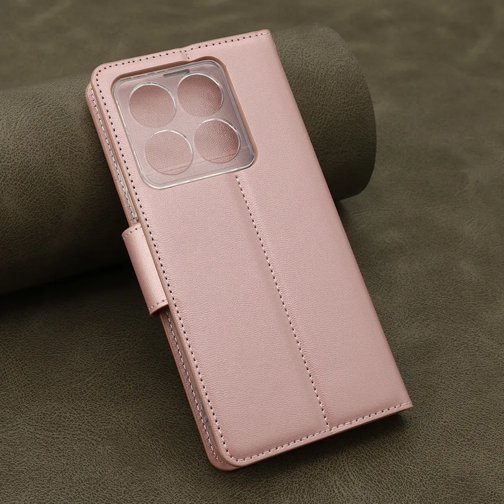 Futrola BI FOLD HANMAN II za Xiaomi 14T Pro svetlo roze