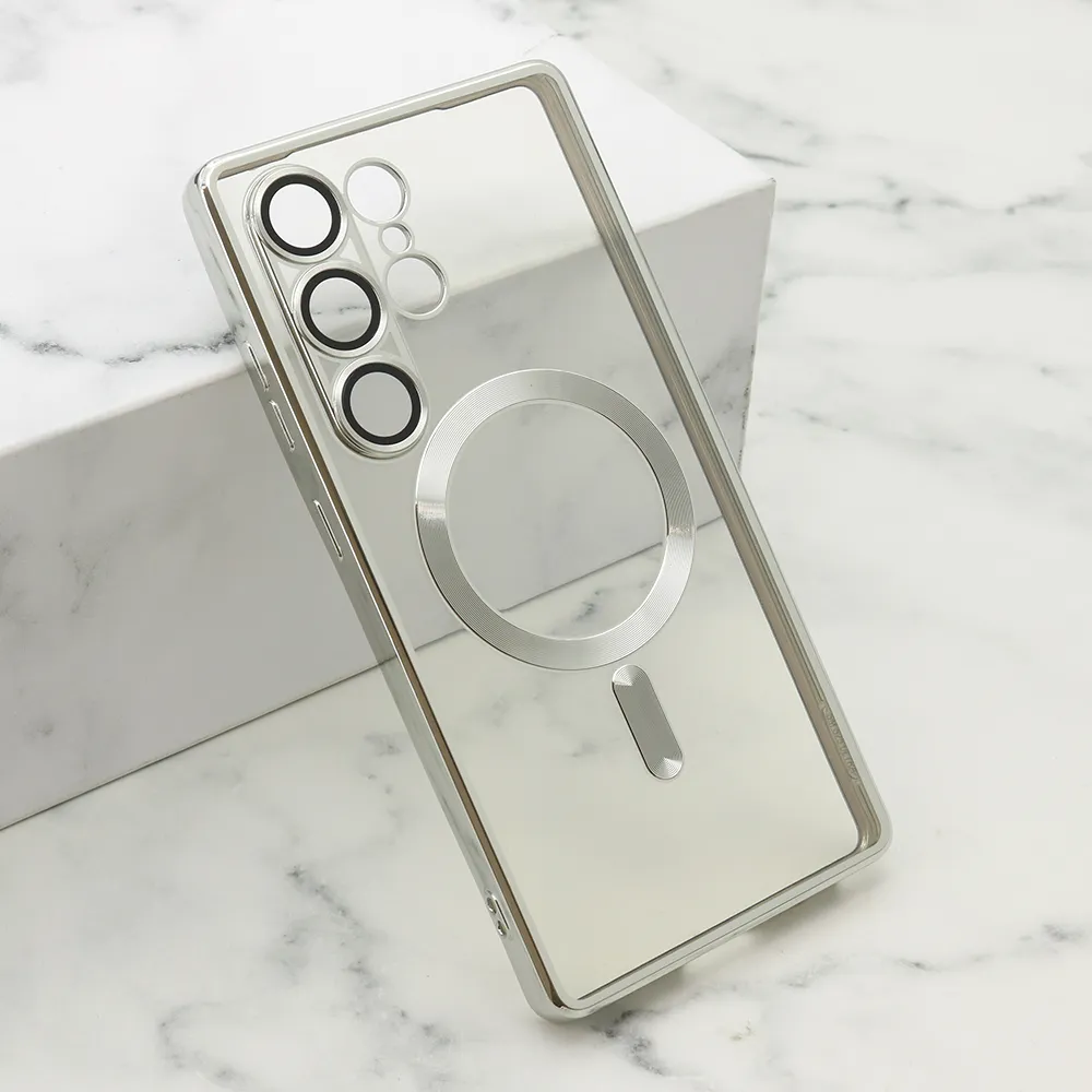 Futrola CAMERA PROTECT MAGSAFE za Samsung S938B Galaxy S25 Ultra 5G srebrna