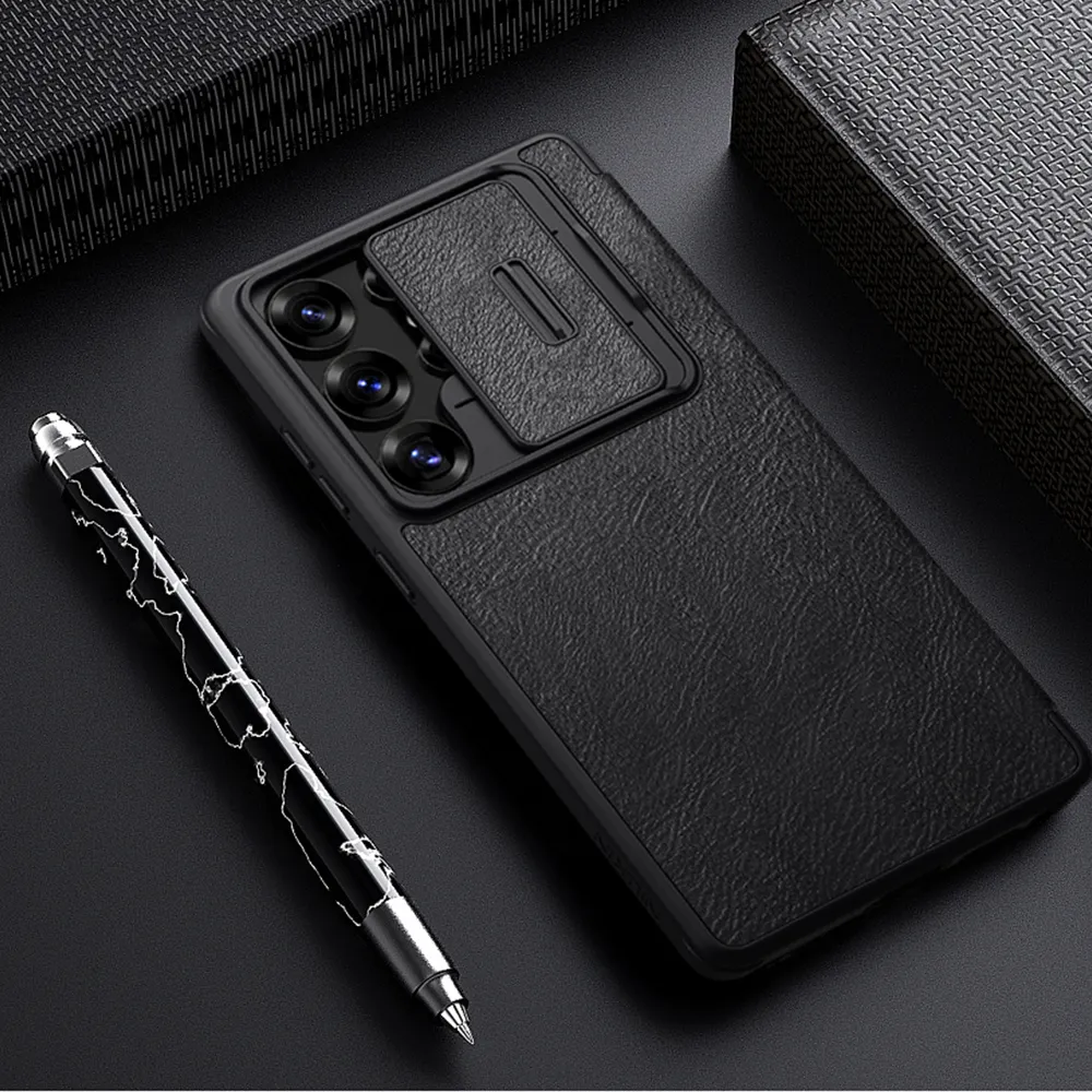 Futrola NILLKIN QIN Pro za Samsung S938B Galaxy S25 Ultra 5G crna