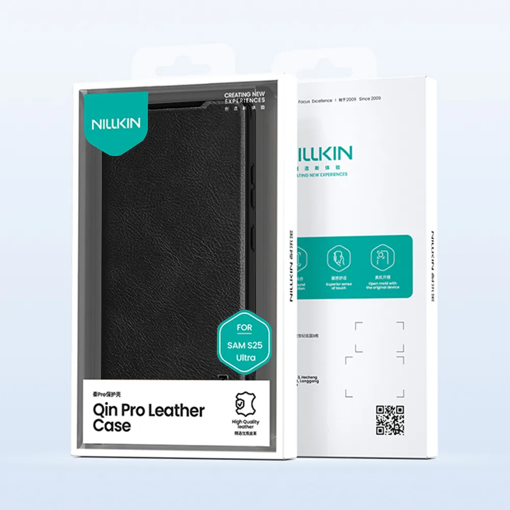 Futrola NILLKIN QIN Pro za Samsung S938B Galaxy S25 Ultra 5G crna