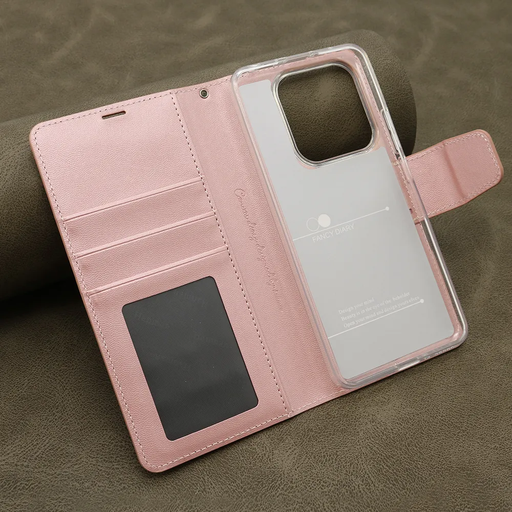 Futrola BI FOLD HANMAN II za Xiaomi Redmi Note 14 5G roze
