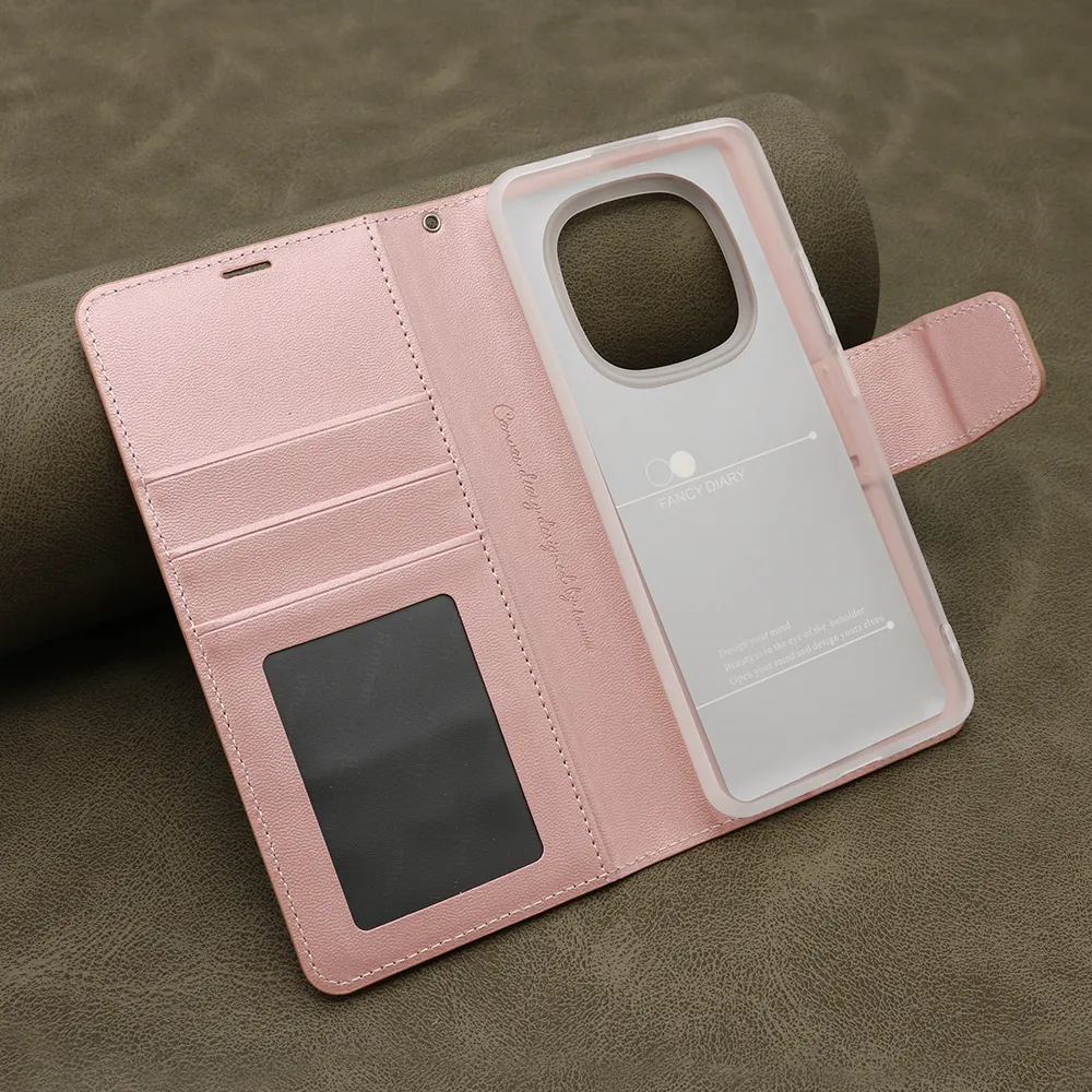 Futrola BI FOLD HANMAN II za Xiaomi Redmi Note 14 Pro Plus 5G roze