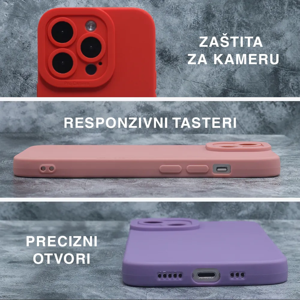 Futrola Silikon Pro Camera za Samsung A266B Galaxy A26 5G crvena