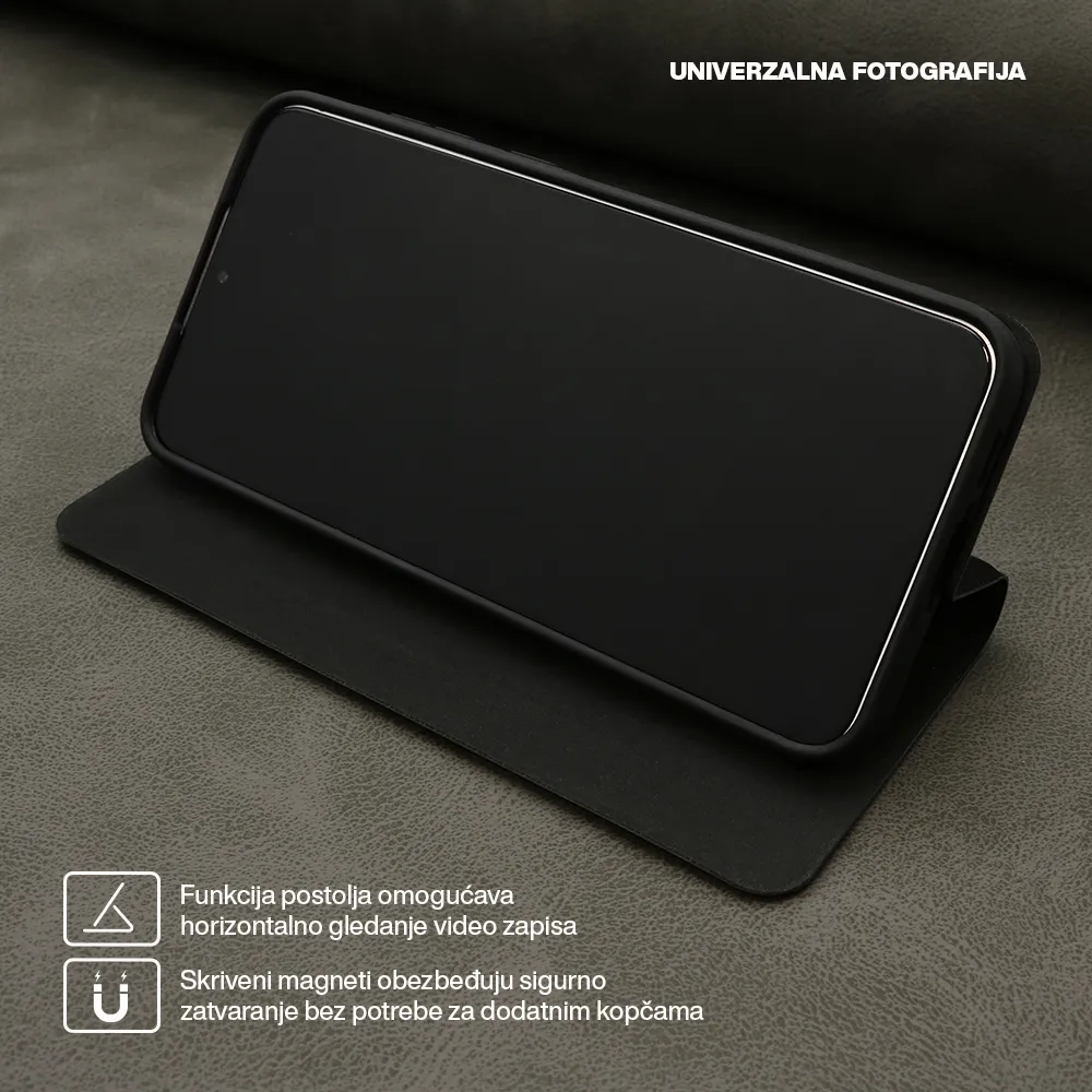 Futrola BI FOLD IHAVE PRIME STYLE za Honor X8b crna