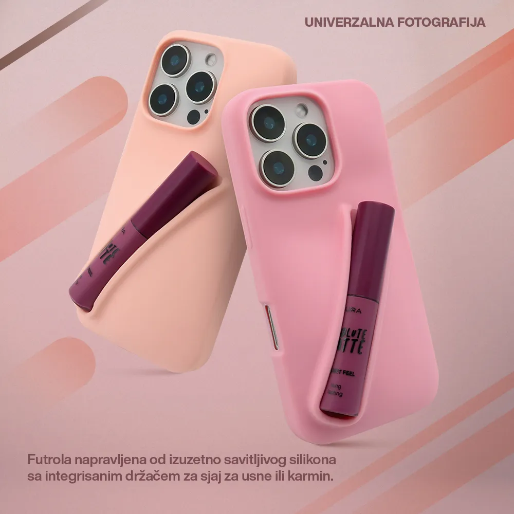 Futrola LIPSTICK za iPhone 15 Pro (6.1) roze