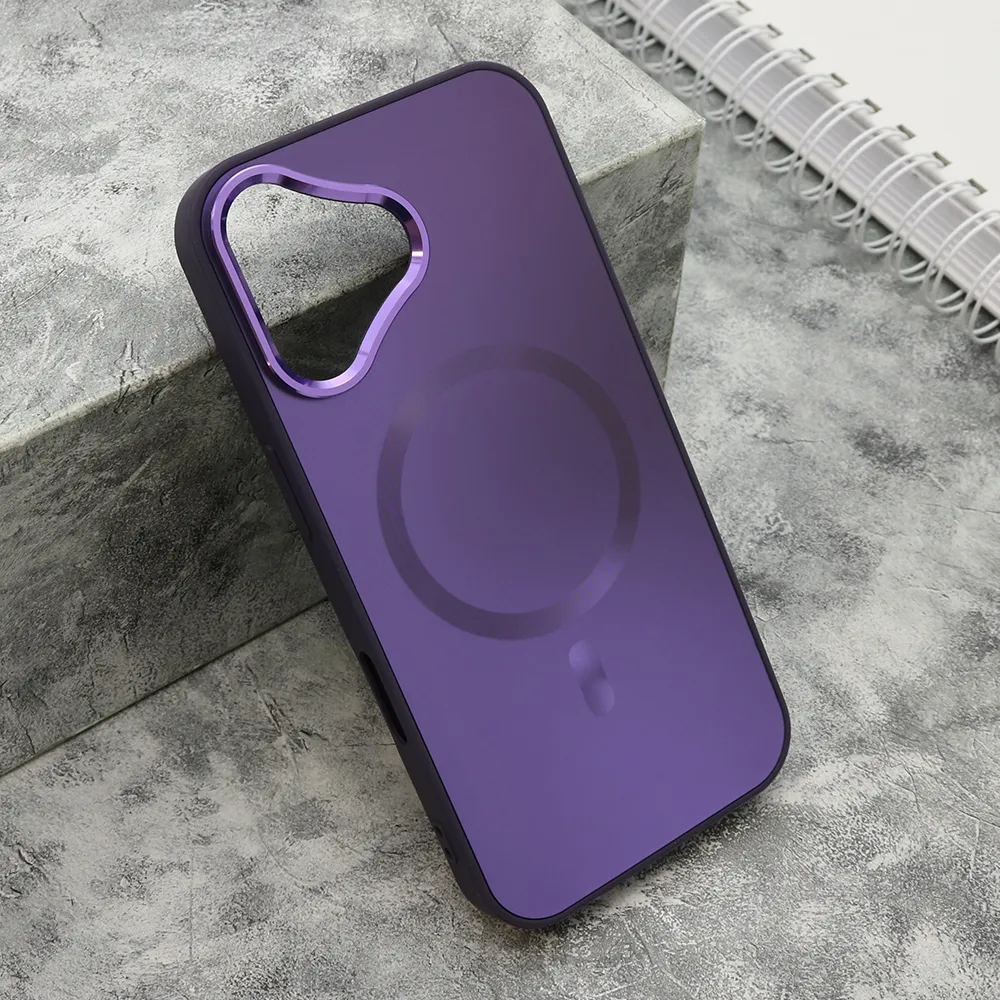 Futrola COLOR METAL MagSafe za iPhone 16 (6.1) ljubicasta