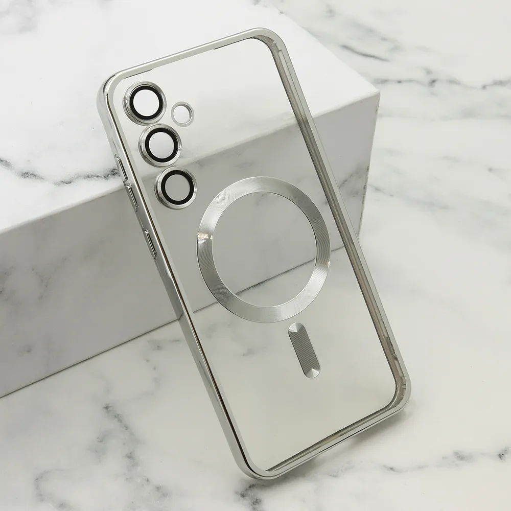 Futrola CAMERA PROTECT MagSafe za Samsung A556B Galaxy A55 5G srebrna