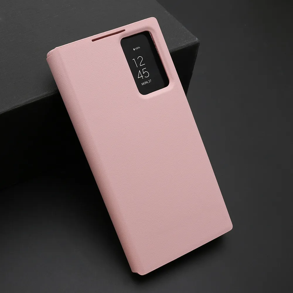 Futrola BI FOLD Smart Window za Samsung S918B Galaxy S23 Ultra 5G roze