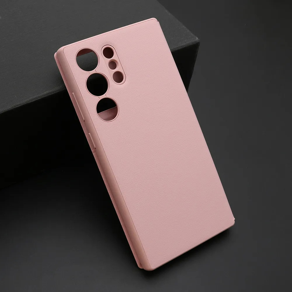 Futrola BI FOLD Smart Window za Samsung S918B Galaxy S23 Ultra 5G roze