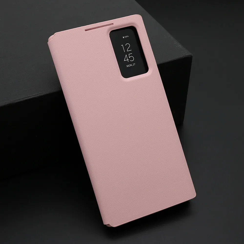 Futrola BI FOLD Smart Window za Samsung S928B Galaxy S24 Ultra 5G roze