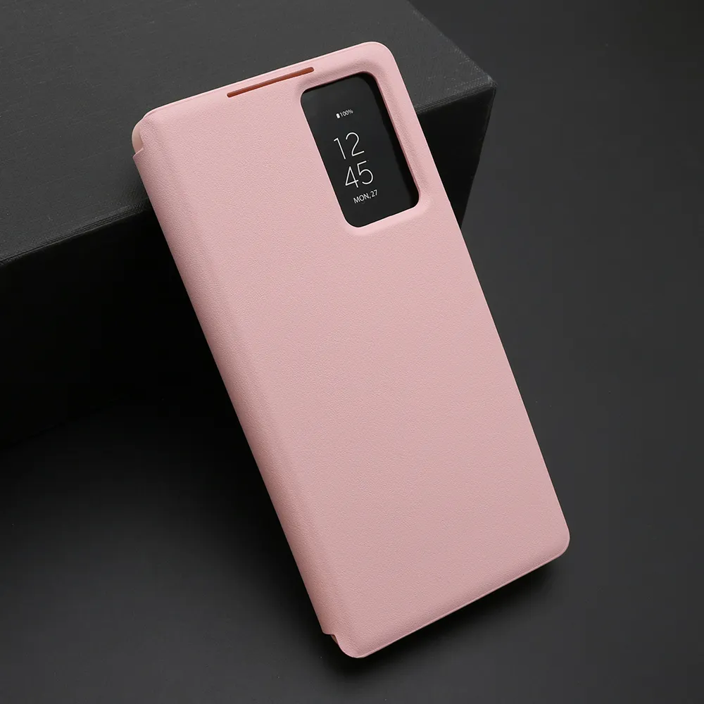 Futrola BI FOLD Smart Window za Samsung S938B Galaxy S25 Ultra 5G roze