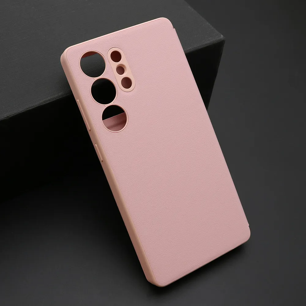 Futrola BI FOLD Smart Window za Samsung S938B Galaxy S25 Ultra 5G roze