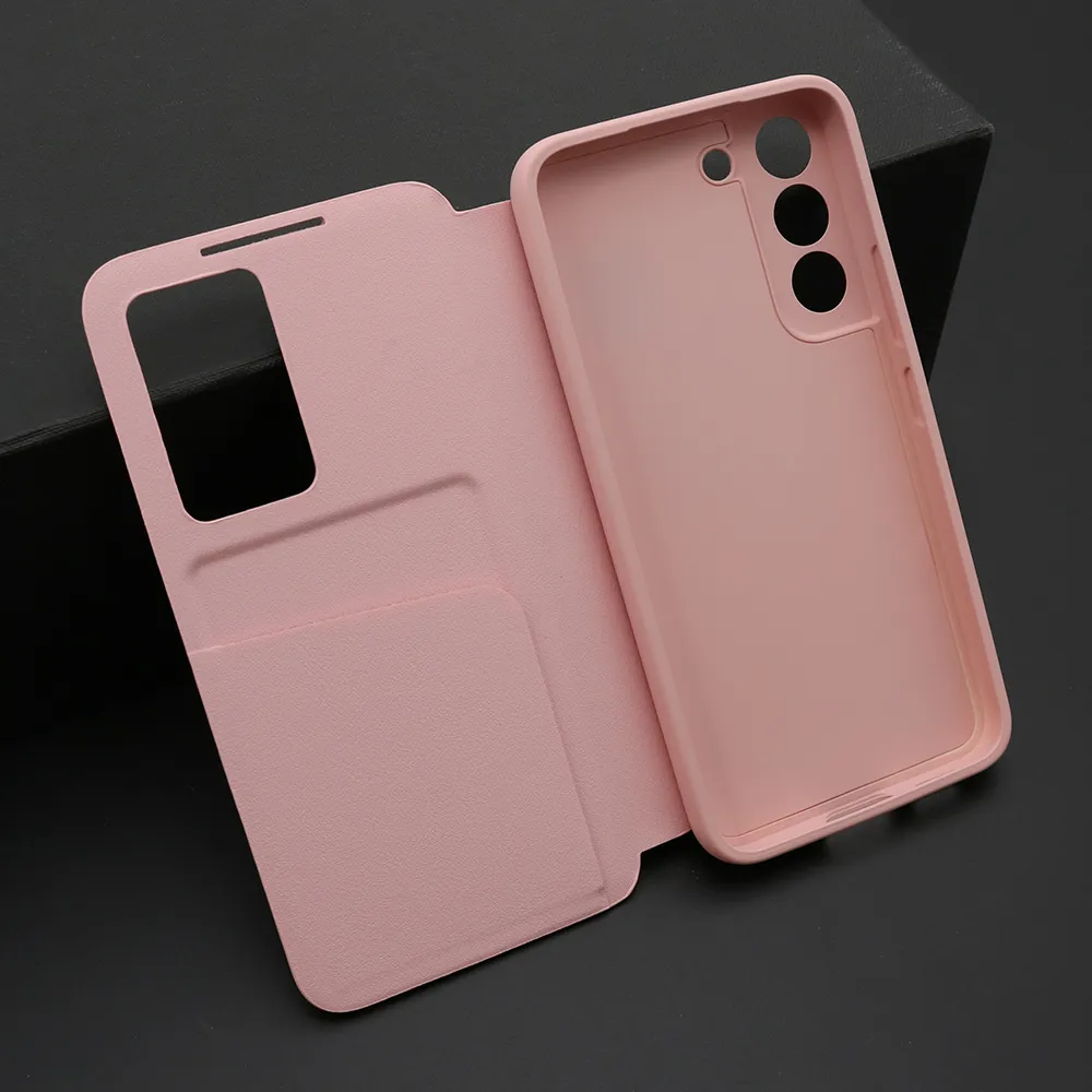 Futrola BI FOLD Smart Window za Samsung S901B Galaxy S22 5G roze