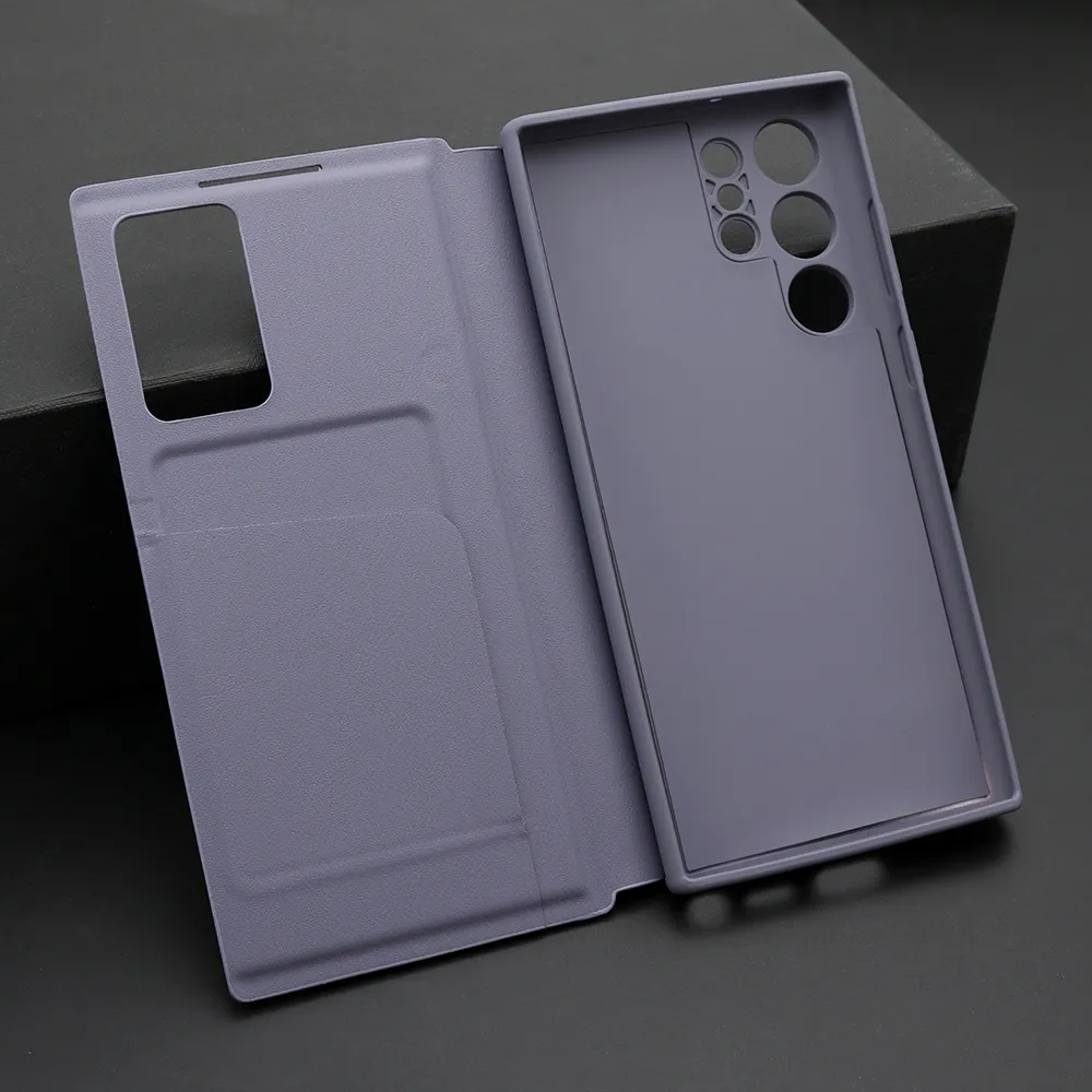 Futrola BI FOLD Smart Window za Samsung S908B Galaxy S22 Ultra 5G ljubicasta