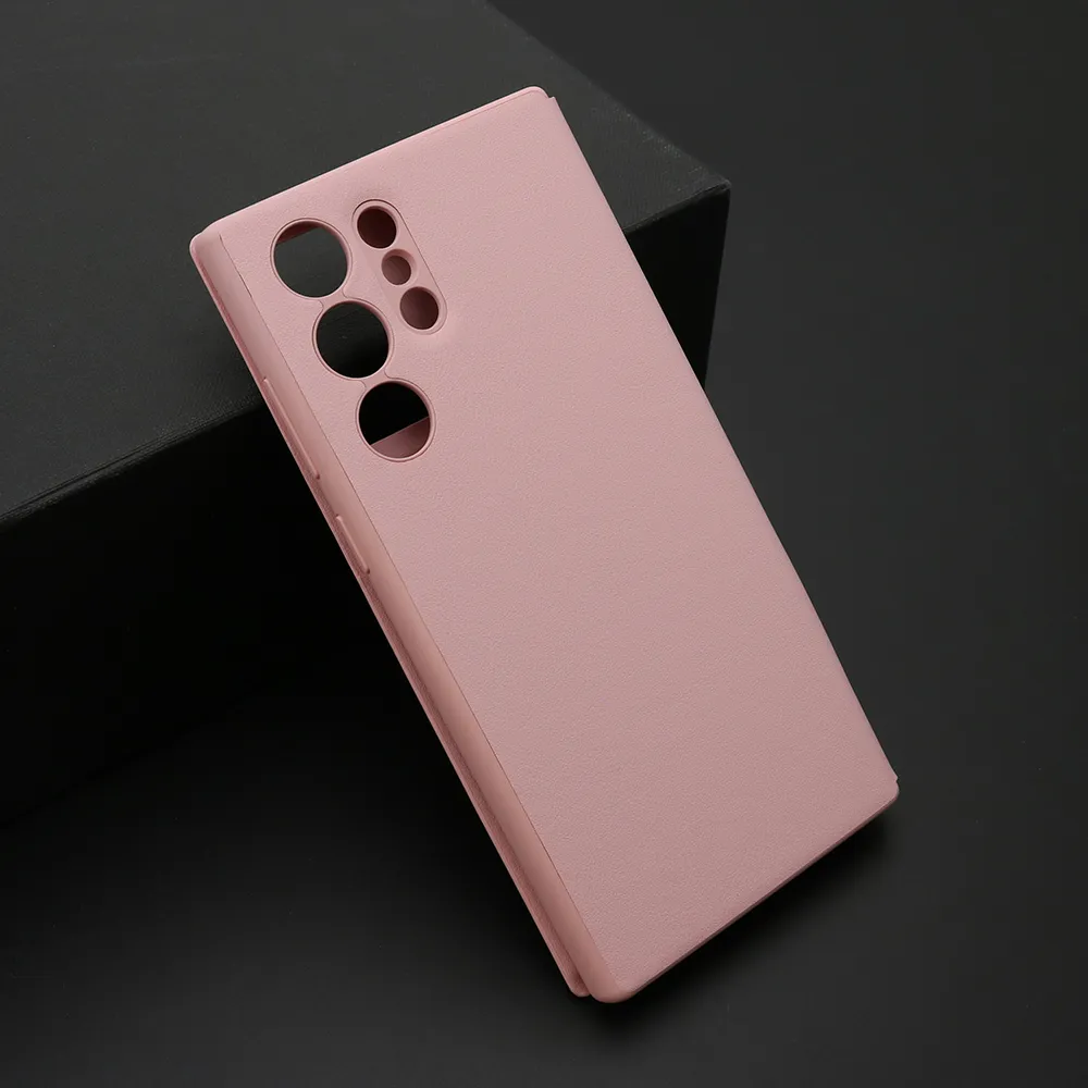 Futrola BI FOLD Smart Window za Samsung S908B Galaxy S22 Ultra 5G roze