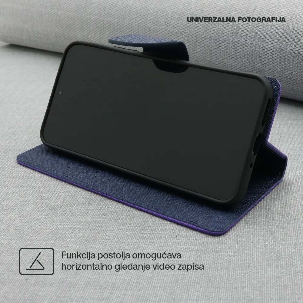Futrola BI FOLD MERCURY za Xiaomi Redmi Note 14 Pro 4G ljubicasta