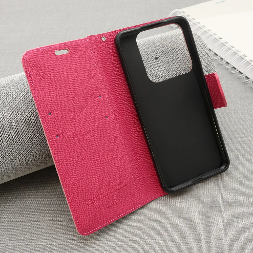 Futrola BI FOLD MERCURY za Xiaomi Redmi Note 14 Pro 4G pink