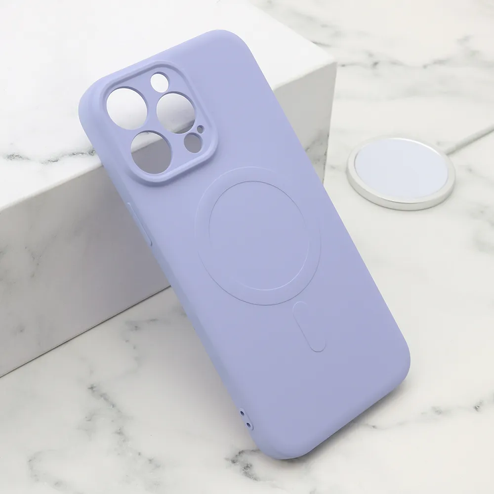 Futrola VELVET TOUCH MagSafe za iPhone 15 Pro Max (6.7) ljubicasta