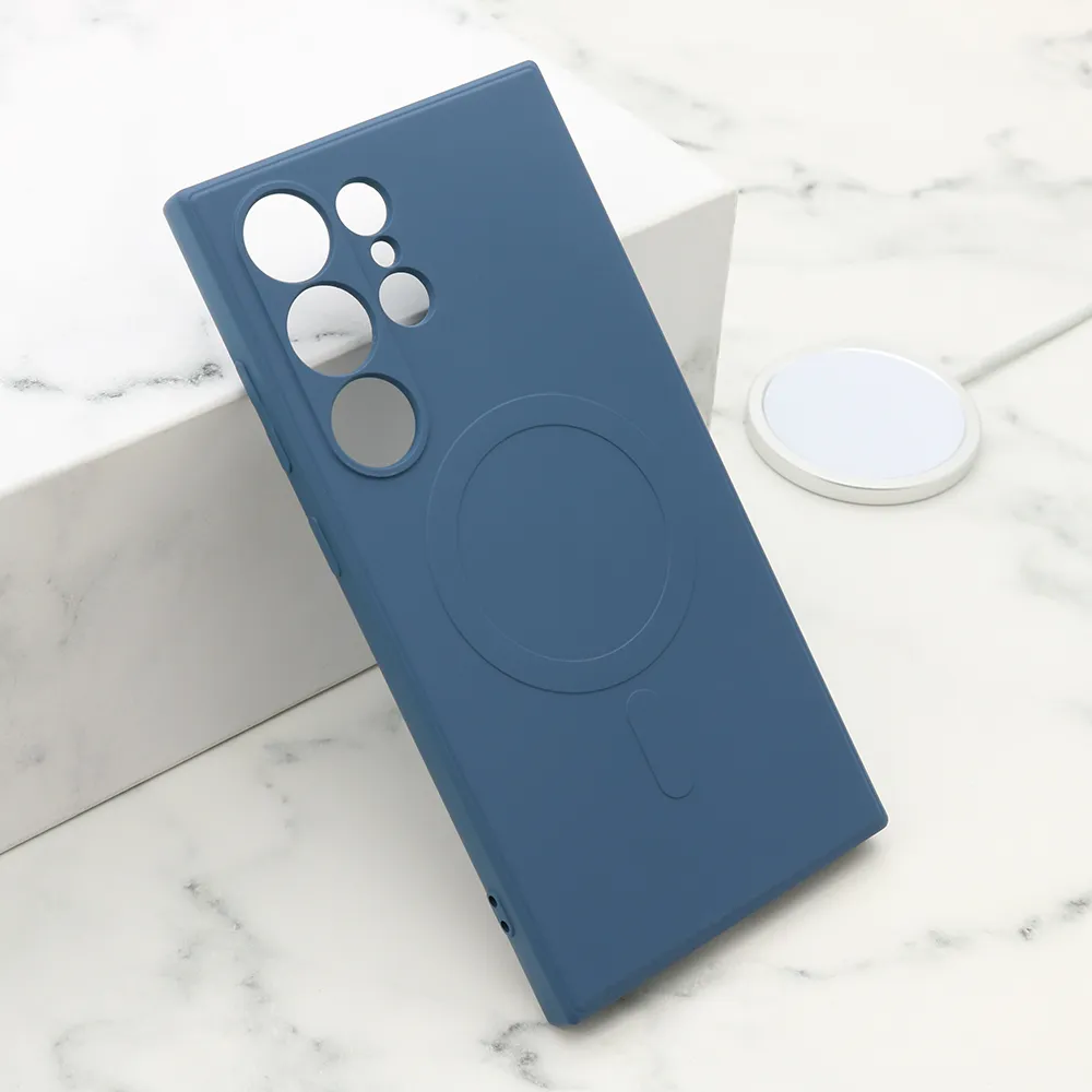 Futrola VELVET TOUCH MagSafe za Samsung S928B Galaxy S24 Ultra 5G plava