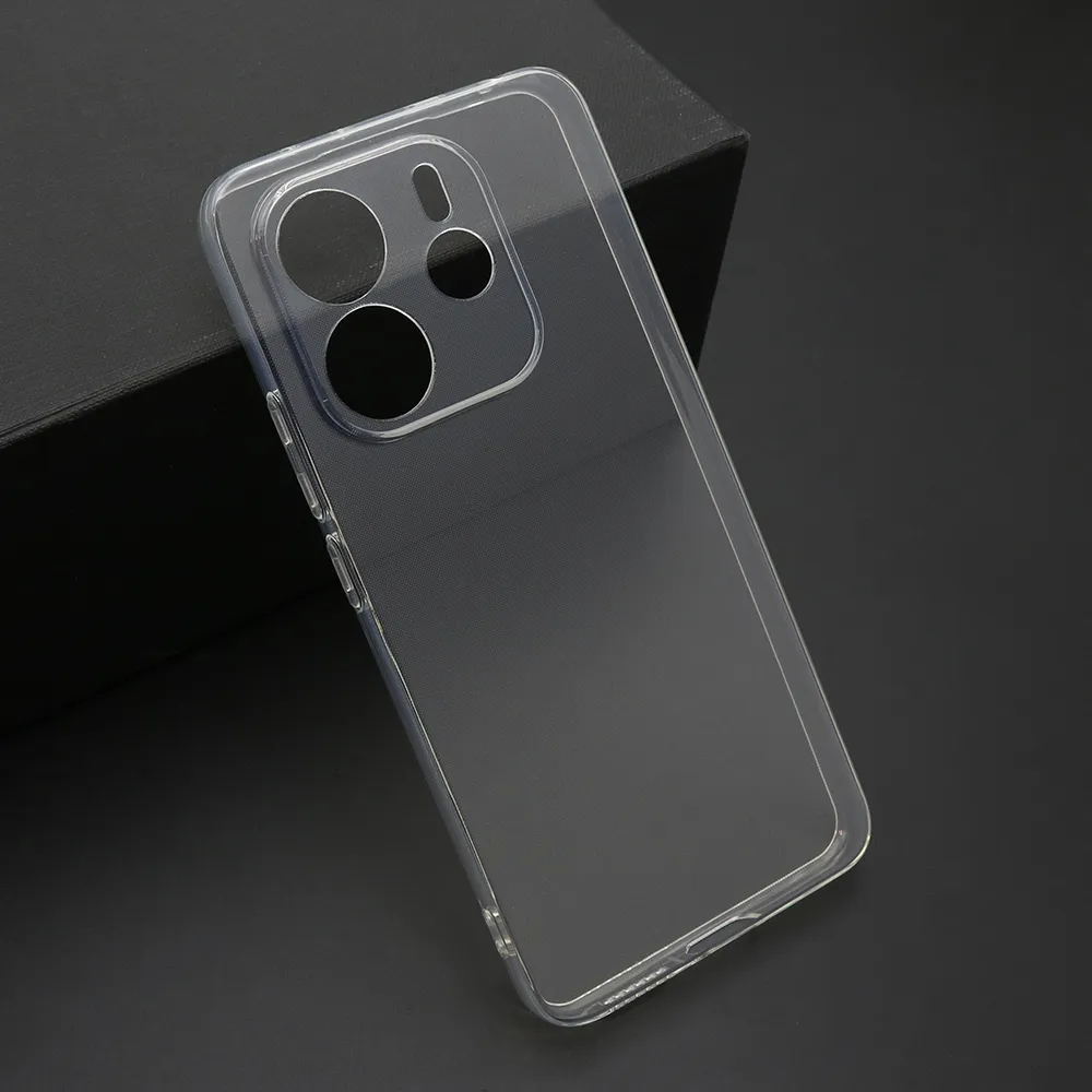 Futrola ULTRA TANKI PROTECT silikon za Xiaomi Redmi Note 14 4G (Global) providna (bela)