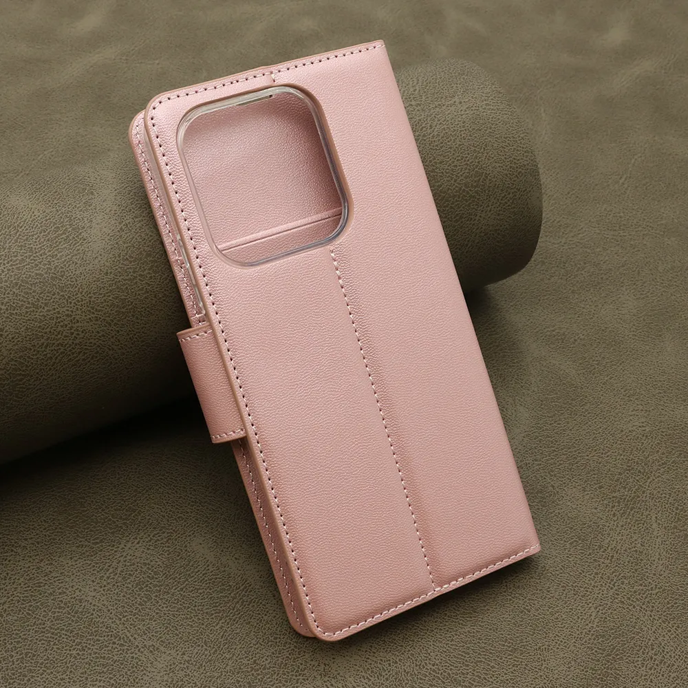 Futrola BI FOLD HANMAN II za Xiaomi Redmi Note 14 4G (Global) svetlo roze