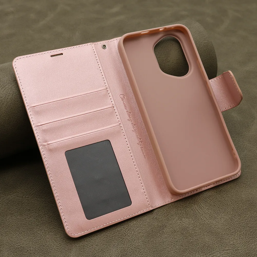 Futrola BI FOLD HANMAN II za Honor 400 svetlo roze
