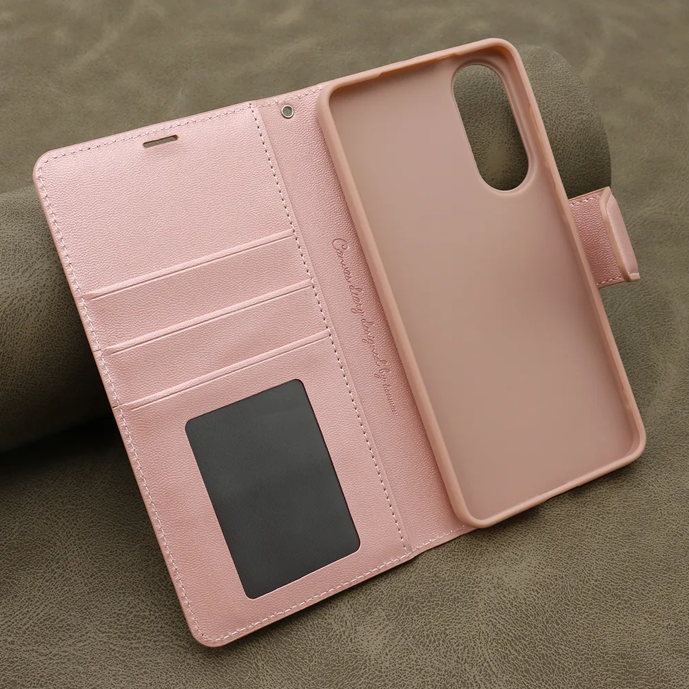 Futrola BI FOLD HANMAN II za Samsung S937B Galaxy S25 Edge 5G svetlo roze