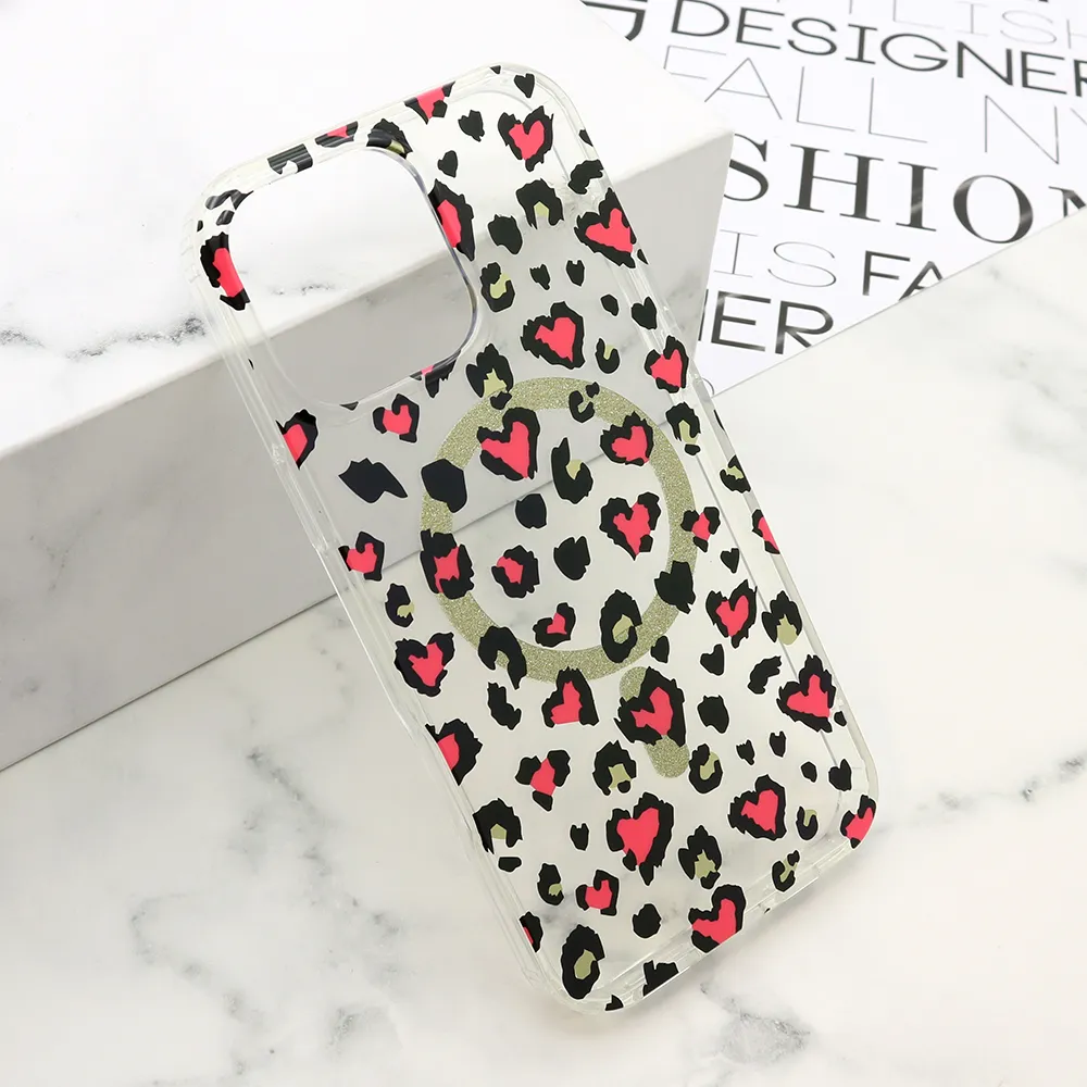 Futrola LEOPARD MagSafe za iPhone 16 Pro Max (6.9) roze