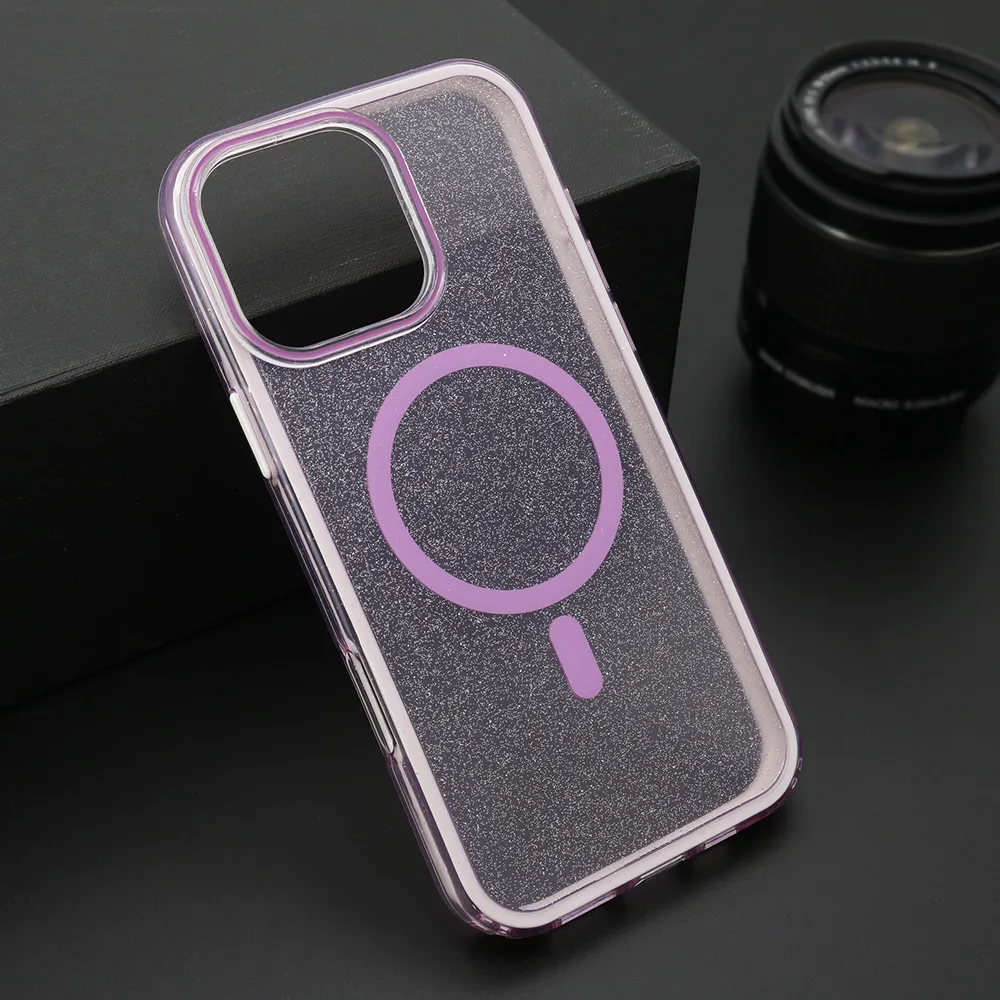 Futrola CRYSTAL MagSafe za iPhone 16 Pro Max (6.9) ljubicasta