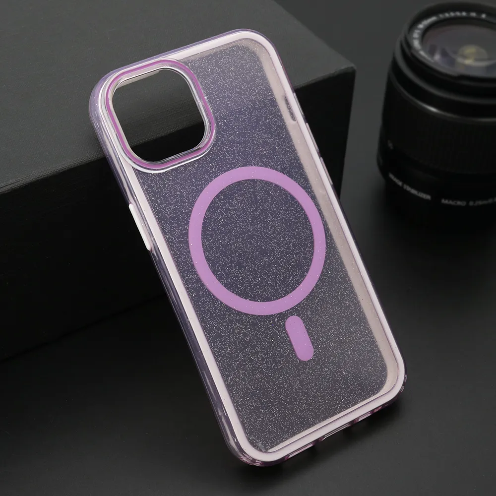 Futrola CRYSTAL MagSafe za iPhone 14 (6.1) ljubicasta