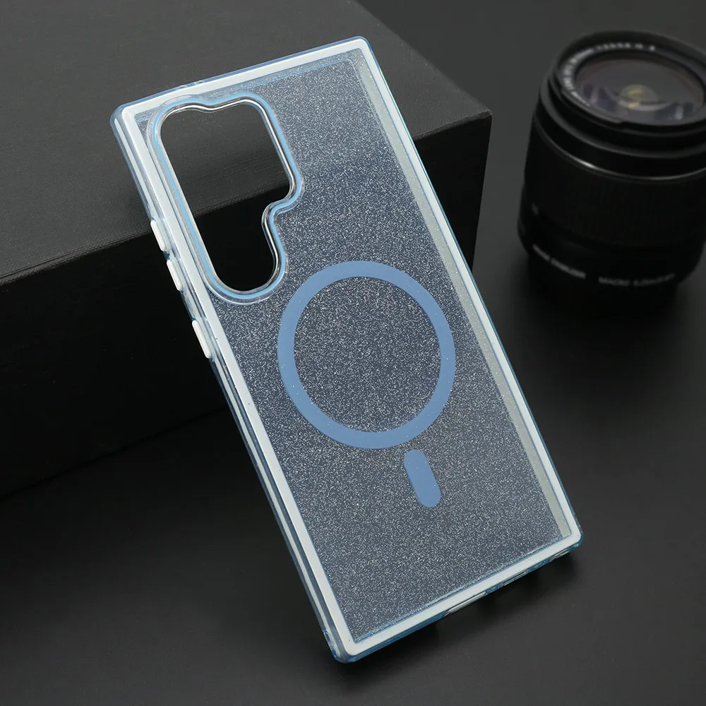 Futrola CRYSTAL MagSafe za Samsung S928B Galaxy S24 Ultra 5G plava