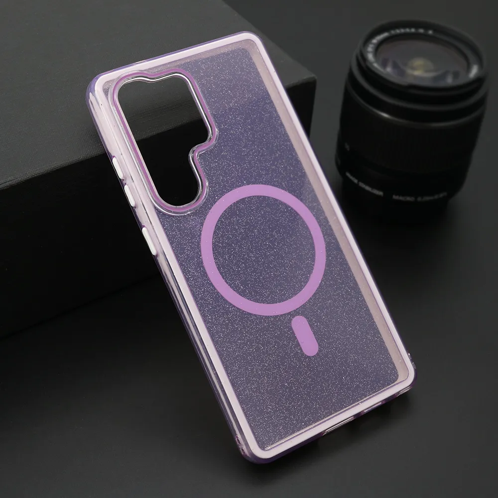 Futrola CRYSTAL MagSafe za Samsung S938B Galaxy S25 Ultra 5G ljubicasta