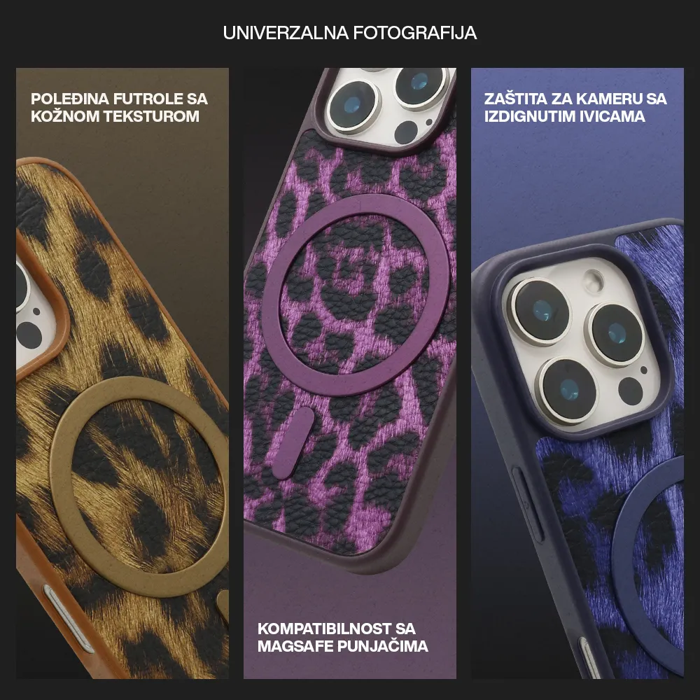 Futrola ROAR STYLE MagSafe za iPhone 15 Pro (6.1) braon